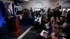 President Barack Obama speaks during his end-of-the-year news conference in the Brady Press Room at the White House in Washington, Dec. 20, 2013.