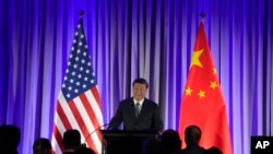 中國國家主席習近平2023年11月15日在舊金山出席美國商界主辦的晚宴並發表演說。 （法新社）