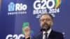 El Embajador Mauricio Lyrio, Secretario de Asuntos Económicos y Financieros del Ministerio de Relaciones Exteriores y Sherpa del G20 de Brasil, habla este 20 de febrero de 2024 antes de la reunión de cancilleres del G20 en Río de Janeiro.