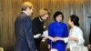 Lord Mayor of London Fiona Woolf (second from left) meets REE Corporation CEO Nguyen Thi Mai Thanh, one of Vietnam's most famous businesswomen.