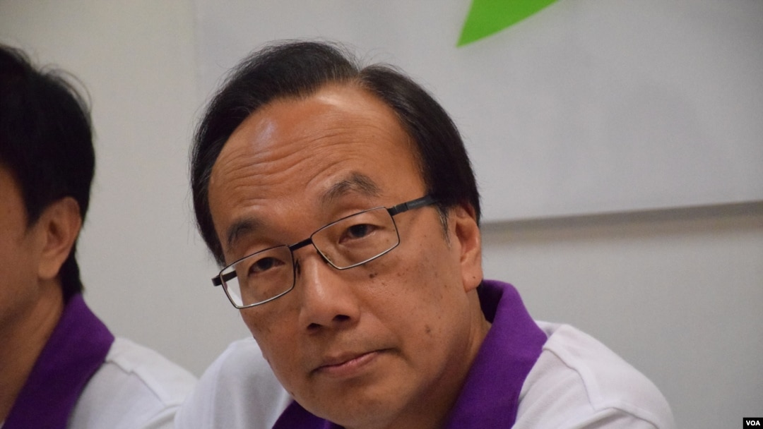 公民黨黨魁梁家傑。(美國之音湯惠芸)