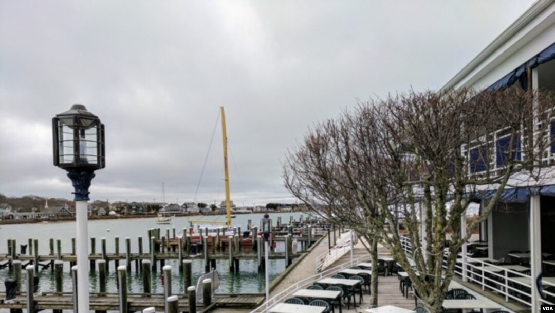 Tyler Hayes, vice president of Cape Cod Restaurants, says his seasonal businesses — including Flying Bride Restaurant, shown here in April — would suffer without H-2B workers.