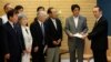 台湾国民党总统参选人朱立伦到达华盛顿杜勒斯国际机场