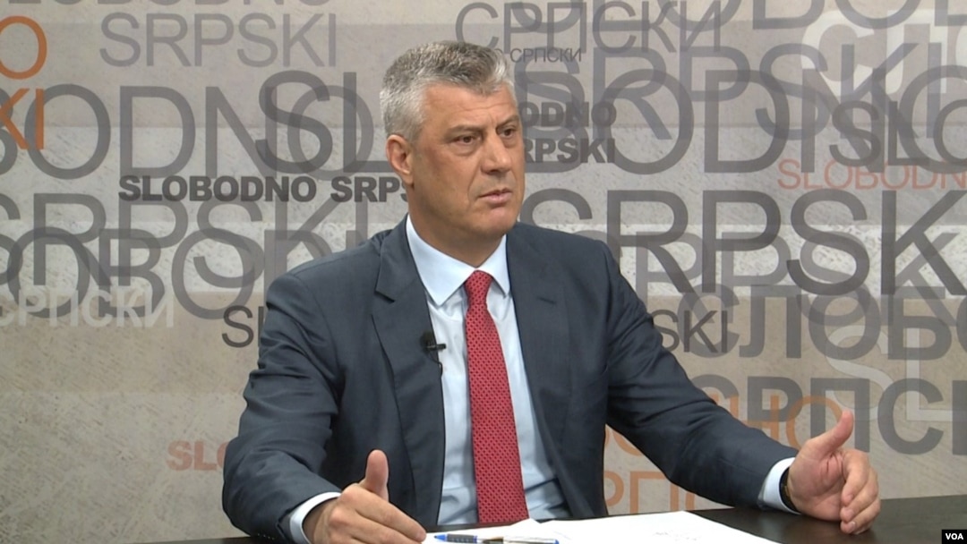 Predsednik Kosova gostuje u emisiji "Slobodno srpski" Budimira Ničića, dopisnika Glasa Amerike.