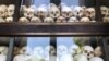 FILE - Skulls of victims from the Khmer Rouge period are kept at Choeung Ek killing fields in Phnom Penh, Cambodia. (Sun Narin/VOA Khmer) 