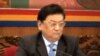 2016年3月7日，中共西藏自治區黨委書記陳全國在兩會西藏代表團公開會議指責達賴喇嘛搞分裂活動。(美國之音葉兵拍攝)