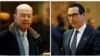 FILE - Commerce secretary nominee Wilbur Ross, left, and Treasury secretary nominee Steven Mnuchin are shown in this composite image from AP and Reuters photos.
