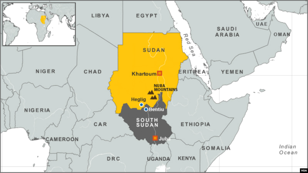 Sudan - South Sudan map