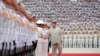 El líder norcoreano Kim Jong Un visita el Comando de la Marina de Corea de Norte el 29 de agosto de 2023. Foto de la agencia de prensa norcoreana KCNA divulgada por Reuters.