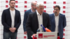Boris Tadić, lider Socijaldemokratske stranke i bivši predsednik Srbije na konferenciji za novinare u Beogradu (Foto: VOA)