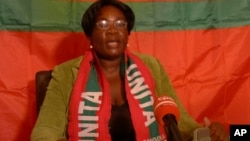 Amélia Judite, secretária provincial da UNITA na Huíla.