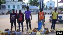 Vendedores ambulantes em Nampula