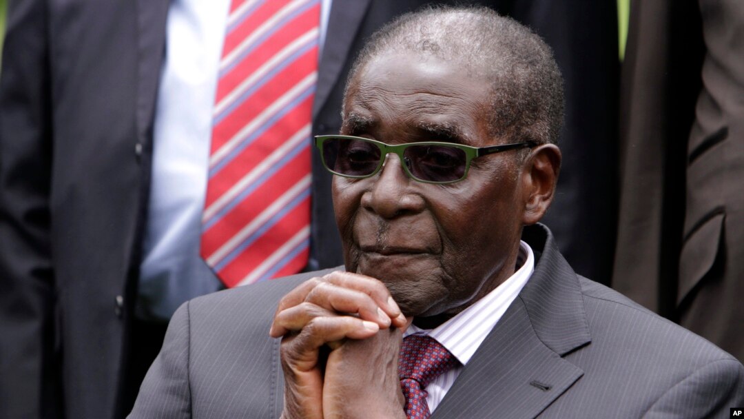 FILE - Zimbabwean President Robert Mugabe.