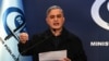 El fiscal general venezolano Tarek William Saab habla durante una conferencia de prensa en la sede del Ministerio Público, en Caracas el 14 de febrero de 2024.