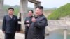 North Korean leader Kim Jong Un visits Kumyagang Power Station No. 2 in North Korea in this May 4, 2019, photo supplied by the Korean Central News Agency.