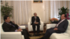 Cambodia's Deputy Prime Minister and Foreign Minister Hor Namhong gives an interview with VOA Khmer's Sok Khemra at Cambodia's Permanent Mission to the U.N. in New York​, Sept. 27, 2014. 