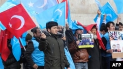 Xitoydagi uyg'urlar huquqlari himoyasi uchun o'tkazilgan namoyish, Anqara, Turkiya, 2020-yil, 5-fevral