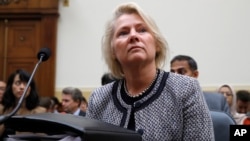 FILE - Susan Thornton, acting assistant secretary of state for East Asian and Pacific Affairs, attends a House Foreign Affairs Committee hearing on North Korea sanctions, Sept. 12, 2017, in Washington.