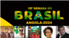 Mosaico com diversas fotografias de participantes da 15 semana do Brasil-Angola