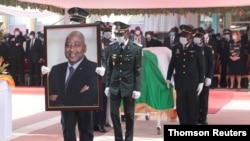 Memorial service for Ivory Coast's Prime Minister Amadou Gon Coulibaly in Abidijan, July 14, 2020.