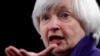 La expresidenta de la Reserva Federal, Janet Yellen, habla durante una mesa redonda en Atlanta. [Archivo]