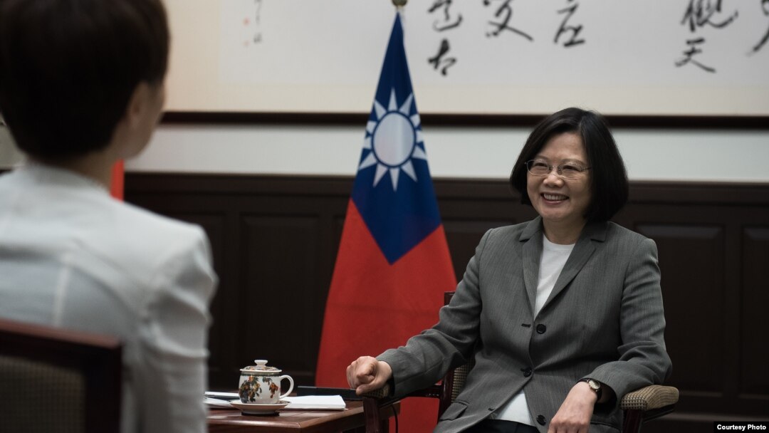 台灣總統蔡英文接受路透社專訪（台灣總統府圖片）