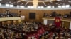 FILE - Lawmakers gather at Ghana's parliament, in Accra, July 31, 2019.
