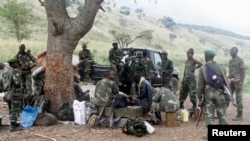 wanajeshi wa DRC wakiwa katika mapumziko baada ya kupambana na waasi wa FDLR. Feb, 27 2015