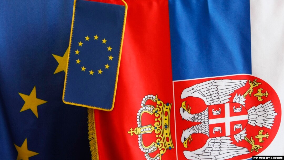 Zastave EU i Srbije